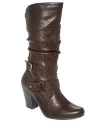 The pleated shaft of White Mountain's Ginger boots makes this extremely walkable style even more alluring. The pleated shaft of White Mountain's Ginger boots makes this extremely walkable style even more alluring.