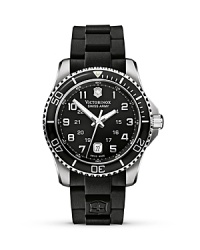 Black is back. Make a sleek style statement with this all-black watch from Swiss Army. Black is back. Make a sleek style statement with this all-black watch from Swiss Army.