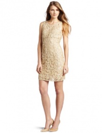 BCBGMAXAZRIA Women's Duwi Leaf Scale Sequined Cocktail Dress