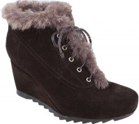 Earthies Women's Seriph Wedge Heel Boots,Dark Brown Suede,8 M US Earthies Women's Seriph Wedge Heel Boots,Dark Brown Suede,8 M US