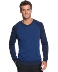 Stripes stay versatile, taking you from the office to a night out in no time, just like this handsome sweater from Alfani Black. Stripes stay versatile, taking you from the office to a night out in no time, just like this handsome sweater from Alfani Black.