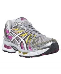Be nimble and quick in Asics' Gel Nimbus 13 biomorphic-fit running sneakers. Suitable for gait types ranging from underpronator to moderate overpronator, they feature a biomorphic fit and a ComforDry™ sockliner to wick away moisture. Be nimble and quick in Asics' Gel Nimbus 13 biomorphic-fit running sneakers. Suitable for gait types ranging from underpronator to moderate overpronator, they feature a biomorphic fit and a ComforDry™ sockliner to wick away moisture.
