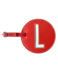 Give me an L! This big, easy-to-spot luggage tag is personalized with your initial, giving your bags an identity and helping them stand out on the luggage carousel. Give me an L! This big, easy-to-spot luggage tag is personalized with your initial, giving your bags an identity and helping them stand out on the luggage carousel.