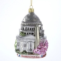 5WASHINGTON DC GLASS CITYSCAPE ORN. 5WASHINGTON DC GLASS CITYSCAPE ORN.