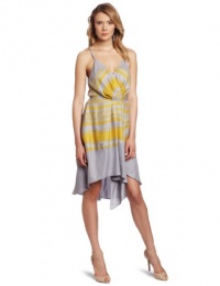 BCBGeneration Women's Grey Ft Ruffle Cascade Dress, Daybreak Combo, X-Small BCBGeneration Women's Grey Ft Ruffle Cascade Dress, Daybreak Combo, X-Small