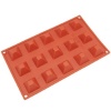 Freshware 15-Cavity Mini Pyramid Silicone Mold and Baking Pan