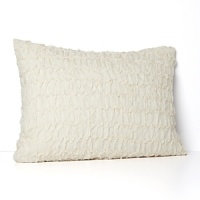 Ruched silk adds textural luxury to this Donna Karan decorative pillow - a simple way to infuse your boudoir with elegance. Ruched silk adds textural luxury to this Donna Karan decorative pillow - a simple way to infuse your boudoir with elegance.