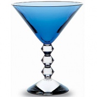 Baccarat Vega Martini Glass, Sapphire Baccarat Vega Martini Glass, Sapphire