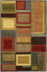 Couristan Pokhara Irridescent Blocks Multicolor Rug 9'6 x 13'