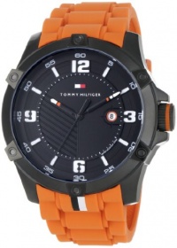 Tommy Hilfiger Men's 1790793 Sport Black Ion-Plating and Orange Watch Tommy Hilfiger Men's 1790793 Sport Black Ion-Plating and Orange Watch