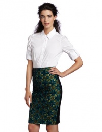 BCBGMAXAZRIA Women's Woven Stretch Sportswear Top BCBGMAXAZRIA Women's Woven Stretch Sportswear Top