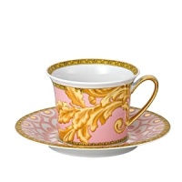 From the House of Versace comes the exquisite Byzantine Dreams collection, uniquely expressive and full of character. Impressive in fresh colors and broken up by skillfully placed gold accents and large arabesques, this luxe series is inspired by tradition and reinterpreted in Versace style. From the House of Versace comes the exquisite Byzantine Dreams collection, uniquely expressive and full of character. Impressive in fresh colors and broken up by skillfully placed gold accents and large arabesques, this luxe series is inspired by tradition and reinterpreted in Versace style.