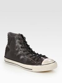 Unexpected studs transform this smooth leather classic into a rocker-sleek must-have. Leather liningPadded insoleRubber soleImported Unexpected studs transform this smooth leather classic into a rocker-sleek must-have. Leather liningPadded insoleRubber soleImported