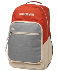 Keep carrying on. You won't have any worries about transporting your laptop and more with this backpack from Quiksilver. Keep carrying on. You won't have any worries about transporting your laptop and more with this backpack from Quiksilver.