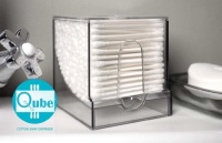 QubeTM Cotton Swab Dispenser by WalterDrake QubeTM Cotton Swab Dispenser by WalterDrake