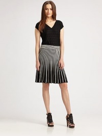 An intriguing design with the signature M Missoni fit, this chain-stitch knit skirt will surely stop traffic this season.Elasticized waistbandFlared silhouettePull-on styleAbout 22 long59% viscose/26% polyester/15% virgin woolDry cleanMade in Italy of imported fabric Model shown is 5'11 (180cm) wearing US size 4. Additional Information Women's Premier Designer & Contemporary Size Guide An intriguing design with the signature M Missoni fit, this chain-stitch knit skirt will surely stop traffic this season.Elasticized waistbandFlared silhouettePull-on styleAbout 22 long59% viscose/26% polyester/15% virgin woolDry cleanMade in Italy of imported fabric Model shown is 5'11 (180cm) wearing US size 4. Additional Information Women's Premier Designer & Contemporary Size Guide