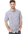 A real cool hand. This laid-back shirt from Buffalo David Bitton is always ready to go.