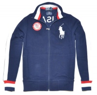 Polo Ralph Lauren Men USA Olympic Team Big Pony Logo Full Zip Jacket (XL, Navy/white/red) Polo Ralph Lauren Men USA Olympic Team Big Pony Logo Full Zip Jacket (XL, Navy/white/red)