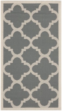 Safavieh CY6243-246 Courtyard Collection Indoor/Outdoor Area Rug, 2-Feet 7-Inch by 5-Feet, Grey and Beige Safavieh CY6243-246 Courtyard Collection Indoor/Outdoor Area Rug, 2-Feet 7-Inch by 5-Feet, Grey and Beige