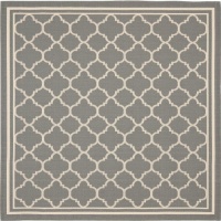Safavieh CY6918-246 Courtyard Collection Indoor/Outdoor Square Area Rug, 7-Feet 10-Inch, Anthracite and Beige Safavieh CY6918-246 Courtyard Collection Indoor/Outdoor Square Area Rug, 7-Feet 10-Inch, Anthracite and Beige