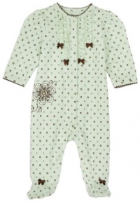 Little Me Footie, Geo Floral, 9 Month Little Me Footie, Geo Floral, 9 Month