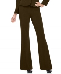 A must-have for your work wardrobe, AGB's petite suit pants feature a wide leg silhouette with a hint of flattering stretch. A must-have for your work wardrobe, AGB's petite suit pants feature a wide leg silhouette with a hint of flattering stretch.