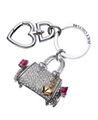 Simply charming. Inspired by the iconic Daydreamer bag, this Juicy Couture key fob will keep you exquisitely organized. Featuring a rhinestone embellished Daydreamer bag, signature heart and logo-embossed key ring, it's the perfect way to showcase your love for luxe. Simply charming. Inspired by the iconic Daydreamer bag, this Juicy Couture key fob will keep you exquisitely organized. Featuring a rhinestone embellished Daydreamer bag, signature heart and logo-embossed key ring, it's the perfect way to showcase your love for luxe.