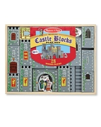 Keeping chivalry alive is easy with this set of medieval-themed wooden blocks! Your young knight can create one large castle, two opposing castles or a long defensive line for all kinds of pretend play, day and knight. Keeping chivalry alive is easy with this set of medieval-themed wooden blocks! Your young knight can create one large castle, two opposing castles or a long defensive line for all kinds of pretend play, day and knight.