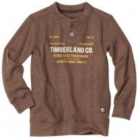 Timberland Boys 8-20 Original Bootmaker Henley Sweatshirt, Brown, Large Timberland Boys 8-20 Original Bootmaker Henley Sweatshirt, Brown, Large