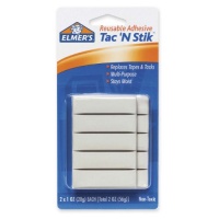 Elmer's Tac 'N Stik Reusable Adhesive, White, 2 Ounces (98620)