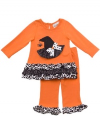 Rare Editions Baby-girls Newborn Hat Applique Legging Set, Orange/Black/White, 9 Months Rare Editions Baby-girls Newborn Hat Applique Legging Set, Orange/Black/White, 9 Months