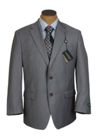 Ralph Lauren Mens Silver Gray Solid Sport Coat Jacket