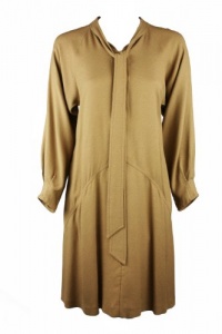 Stella McCartney womens dorothy long sleeve tunic tied neck dress Stella McCartney womens dorothy long sleeve tunic tied neck dress