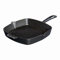 Staub 12 American Square Grill Pan, Black Staub 12 American Square Grill Pan, Black