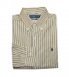 Ralph Lauren Men Custom Fit Long Sleeve Striped Pony Logo Shirt