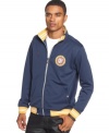 Win the fashion race in this sleek sporty jacket by LRG. Great on and off the track.