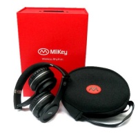 MIIKEY Wireless Rhythm Stereo Bluetooth Headphones for iPhone - Bluetooth Headset - Retail Packaging - Black