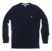 Polo Ralph Lauren Men's Long-sleeved T-shirt / Sleepwear / Thermal in Navy Blue, White Pony