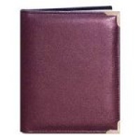 Pioneer Mini Oxford Bound Photo Album, Random Solid Color Sewn Leatherette Covers with Brass Accent Corners, Holds 24 5x7 Photos, 1 Per Page, Color: Assorted.