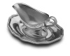 Wilton Armetale Queen Anne Gravy Boat with Tray, 6-1/4-Inch by 9-1/2-Inch
