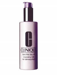 Gentle, milky makeup dissolver removes even long-wearing facial makeup and sunscreens, then tissues off or rinses away with water. Residue-free formula leaves all skin types soft, comfortable. For all skin types; ideal for drier skins. 6.7 oz. HOW TO USE Massage over dry face with fingertips, avoiding eye area; rinse or tissue off. Follow with 3-Step Skin Care. Gentle, milky makeup dissolver removes even long-wearing facial makeup and sunscreens, then tissues off or rinses away with water. Residue-free formula leaves all skin types soft, comfortable. For all skin types; ideal for drier skins. 6.7 oz. HOW TO USE Massage over dry face with fingertips, avoiding eye area; rinse or tissue off. Follow with 3-Step Skin Care.