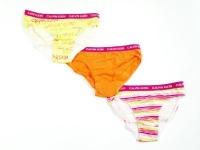 Calvin Klein Girls Medium 7/8 Bikini Underwear, 3-Pack Multi Calvin Klein Girls Medium 7/8 Bikini Underwear, 3-Pack Multi