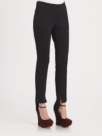 Split hi-lo cuffs add a trendy touch to these jersey and wool leggings. Side zipperSplit hi-lo cuffsRise, about 9Inseam, about 3046% polyamide/27% acrylic/27% virgin woolDry cleanImported of Italian fabricModel shown is 5'7 (174cm) wearing US size 2. Split hi-lo cuffs add a trendy touch to these jersey and wool leggings. Side zipperSplit hi-lo cuffsRise, about 9Inseam, about 3046% polyamide/27% acrylic/27% virgin woolDry cleanImported of Italian fabricModel shown is 5'7 (174cm) wearing US size 2.