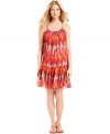 A bright global-inspired print makes this MICHAEL Michael Kors dress a stylish pick for a sunny summer look!