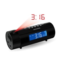 Magnasonic MAG-MM178K AM/FM Projection Clock Radio with Dual Alarm, Auto Time Set/Restore, Motion Activated Snooze, Temperature Display and Battery Backup Magnasonic MAG-MM178K AM/FM Projection Clock Radio with Dual Alarm, Auto Time Set/Restore, Motion Activated Snooze, Temperature Display and Battery Backup