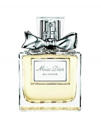 Discover Miss Dior Eau Fraîche, a dazzlingly fresh interpretation of Parisian charm and elegance. Miss Dior Eau Fraîche is a fresh chypre with bright bergamot and gardenia notes underscored by the elegance of Indonesian Patchouli. The Miss Dior Eau Fraîche woman has a spontaneous attitude and a natural elegance. Inspired by Christian Dior's emblematic codes: hounds tooth and the Couture bow; Miss Dior Eau Fraîche is truly fashion's finishing touch. Discover Miss Dior Eau Fraîche, a dazzlingly fresh interpretation of Parisian charm and elegance. Miss Dior Eau Fraîche is a fresh chypre with bright bergamot and gardenia notes underscored by the elegance of Indonesian Patchouli. The Miss Dior Eau Fraîche woman has a spontaneous attitude and a natural elegance. Inspired by Christian Dior's emblematic codes: hounds tooth and the Couture bow; Miss Dior Eau Fraîche is truly fashion's finishing touch.