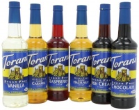 Torani Variety Pack, Sugar Free, 25.4-Ounce Bottles (Pack of 6)