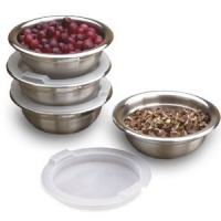 8 Piece Stainless Steel Prep Bowls Set with Lids 8 Piece Stainless Steel Prep Bowls Set with Lids