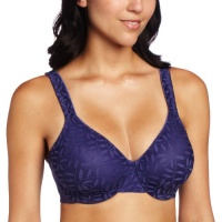 Olga Women's Sheer Leaves Minimizer Bra