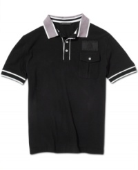 Rock the cool contrast. Sean John takes a classic polo and gives it instant swagger with contrast details. Rock the cool contrast. Sean John takes a classic polo and gives it instant swagger with contrast details.